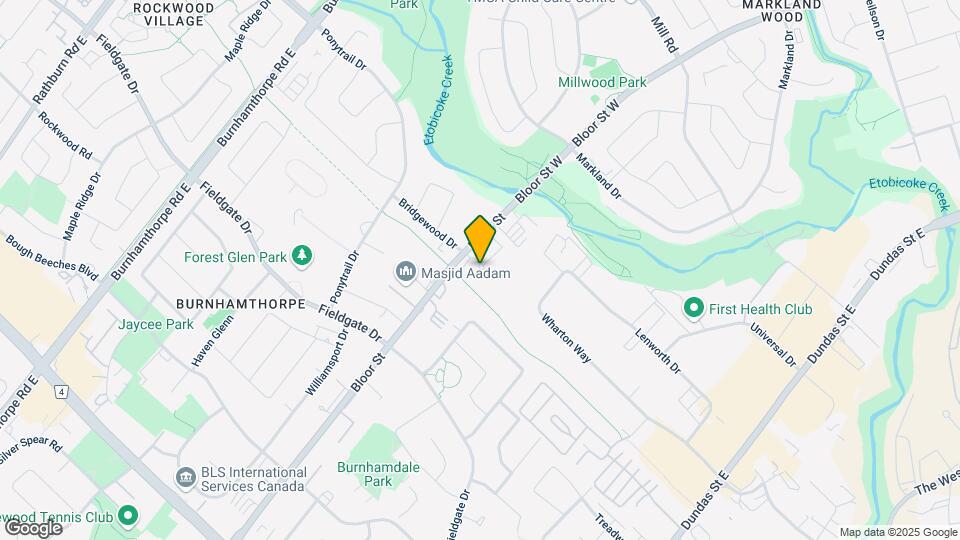 1840 Bloor St Map and Location Details