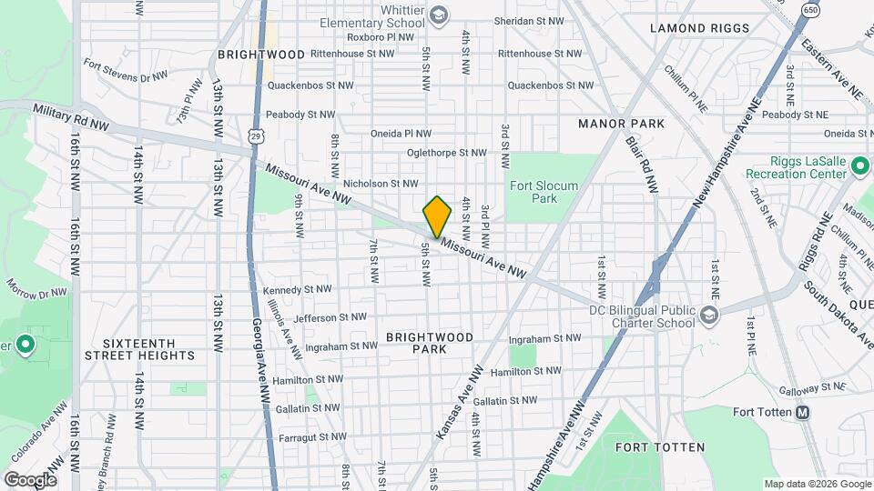 424 Missouri Ave NW, Unit 3 Map and Location Details