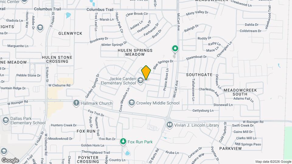 3704 Garden Springs Dr Map and Location Details