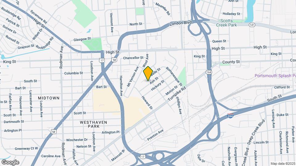 2708 Ash St Map and Location Details
