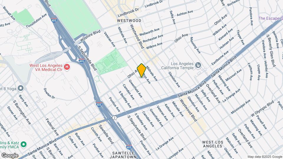 1542 Veteran Ave Mapa y Detalles de la Ubicación