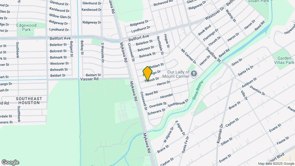 6302 Thrush Dr Map and Location Details