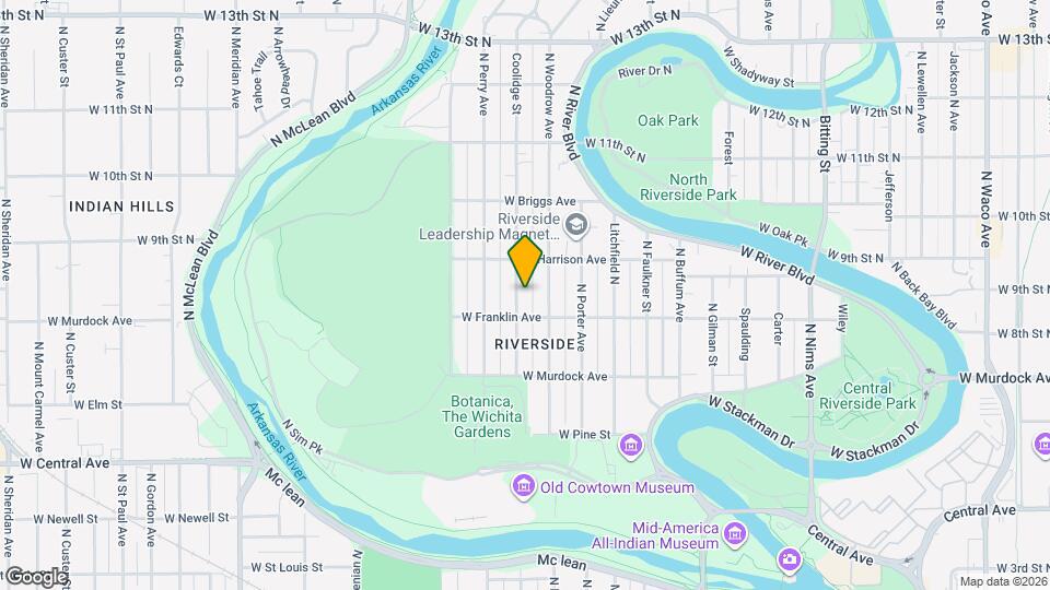 922 N Coolidge Ave Map and Location Details