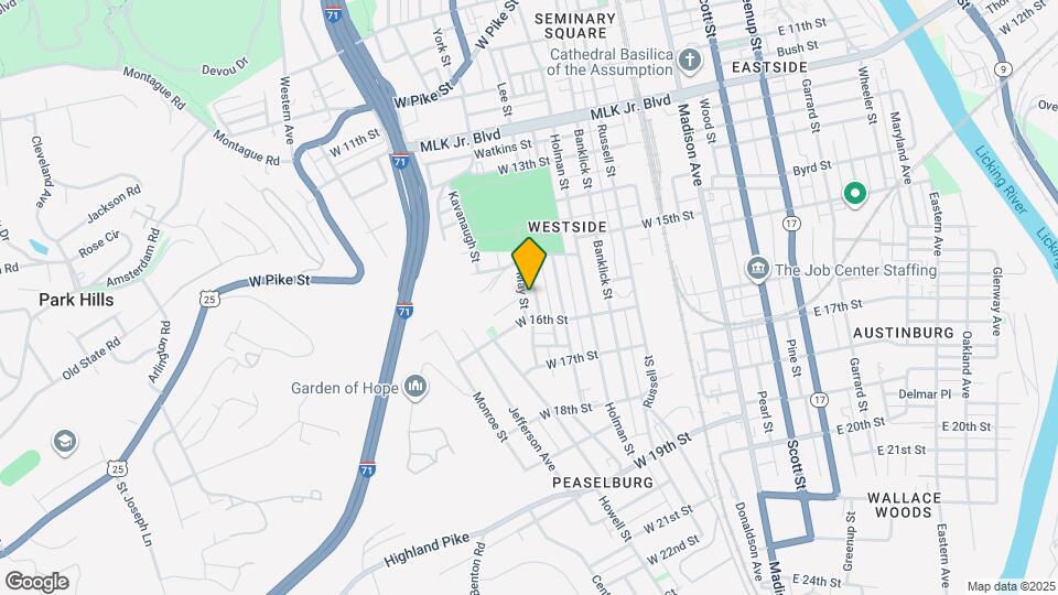 1539 St Clair St Map and Location Details