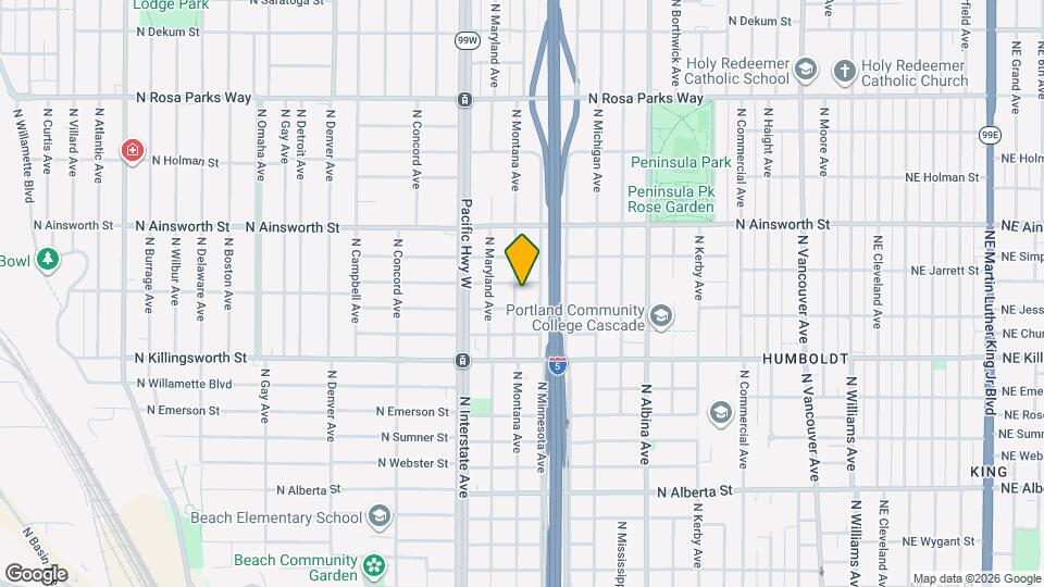 5726 North Montana Avenue Mapa y Detalles de la Ubicación