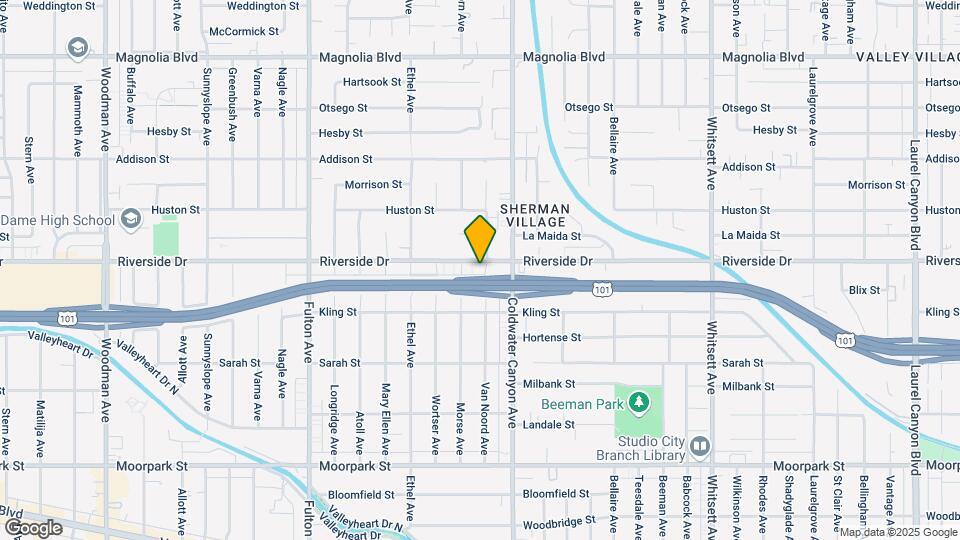 12940 Riverside Dr, Unit 203 Mapa y Detalles de la Ubicación