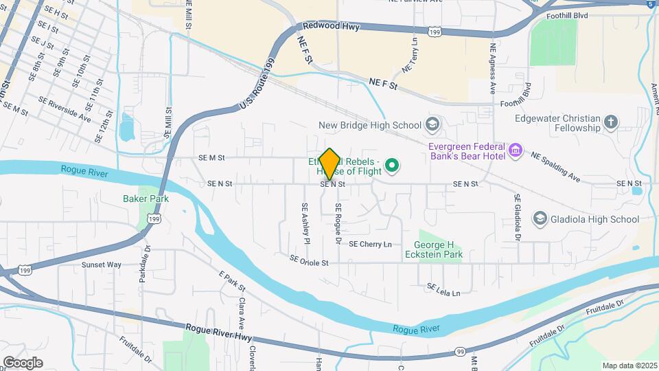 1317 SE M St Map and Location Details