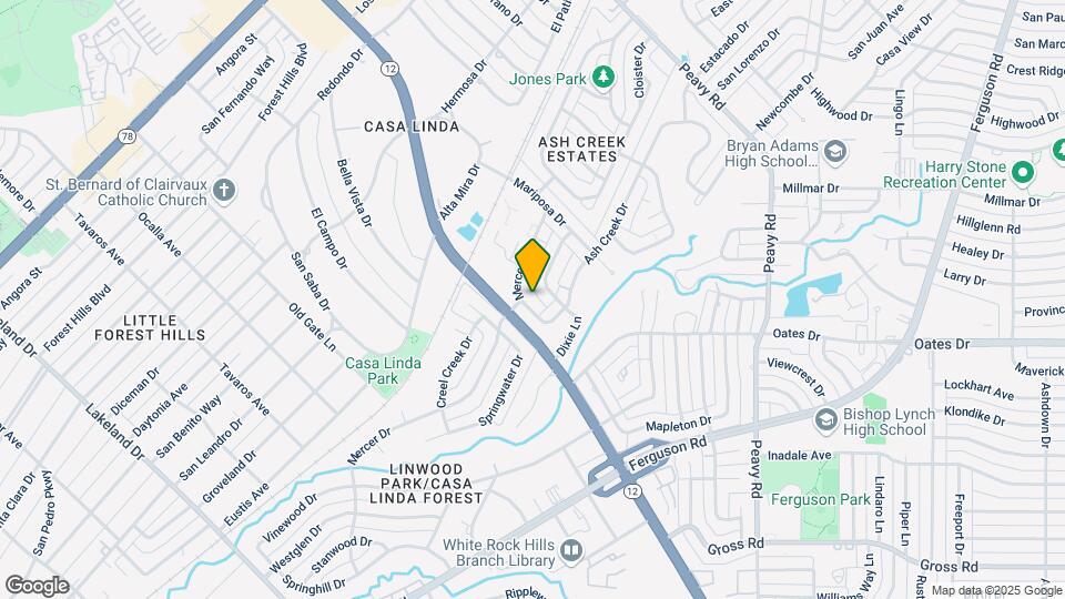 9515 Ash Creek Dr Map and Location Details
