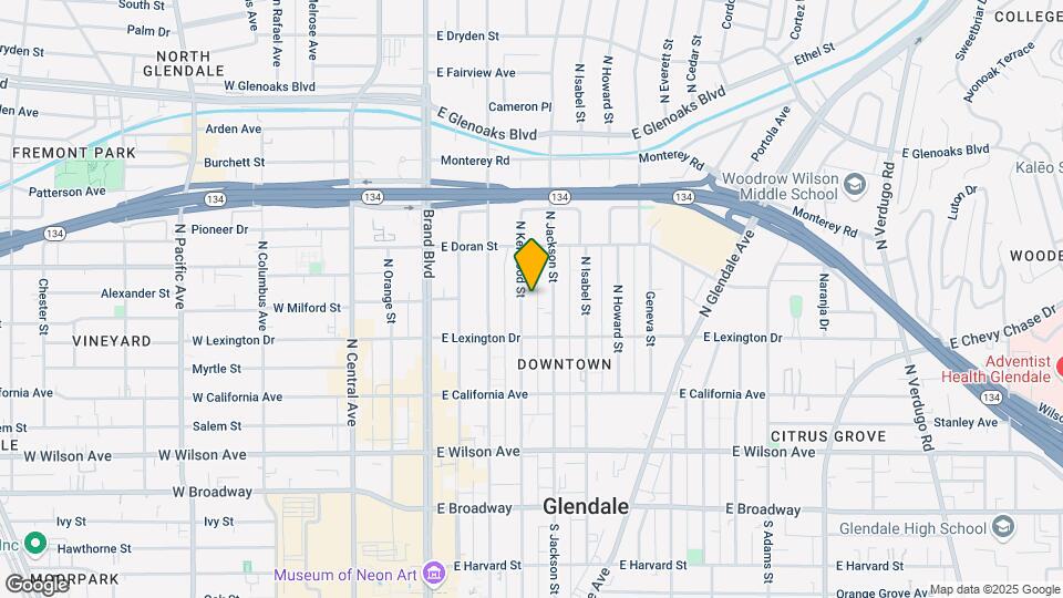 432 N Kenwood St Map and Location Details