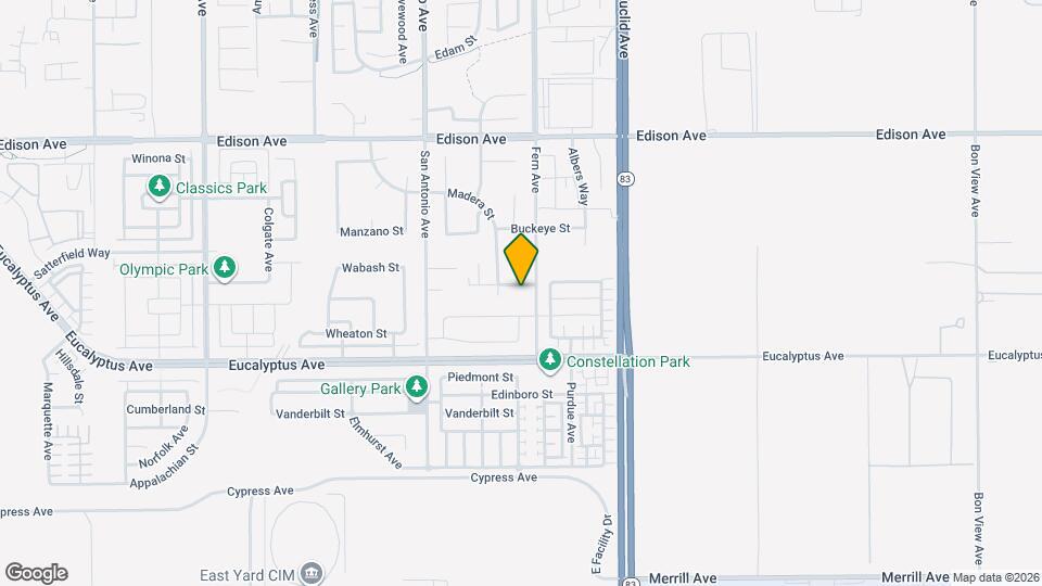 6863 Persimmon St Map and Location Details