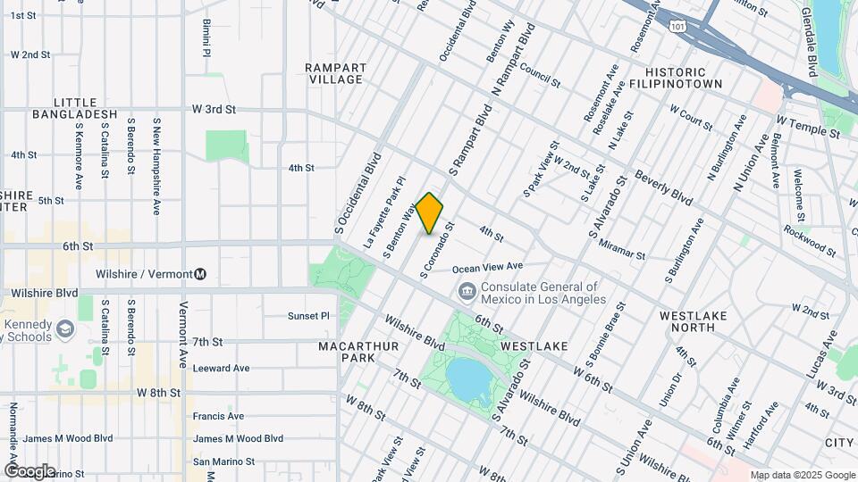 434 S Rampart Blvd Map and Location Details