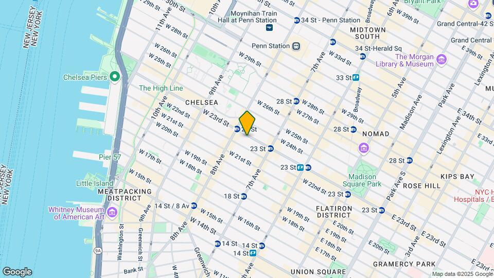 248 W 23rd St Map and Location Details