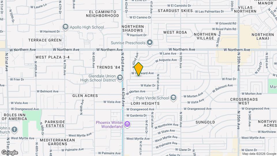 4214 W Frier Dr Mapa y Detalles de la Ubicación