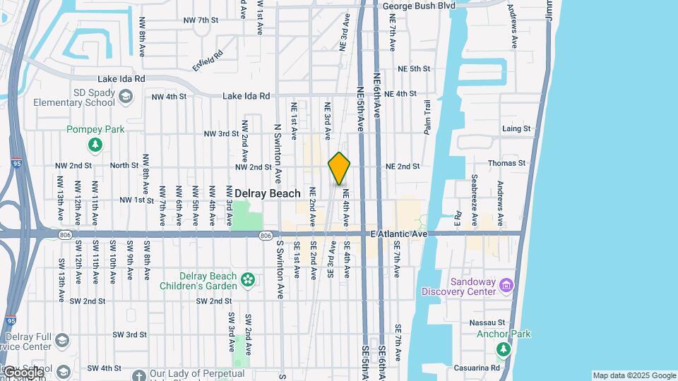 126 NE 4th Ave Map and Location Details