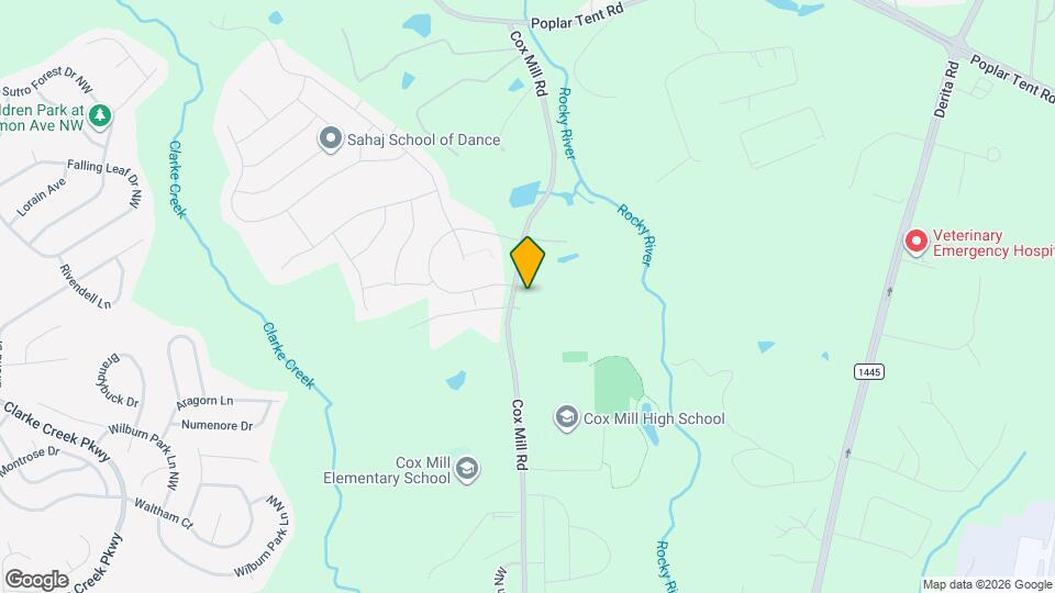 1051 Cox Mill Rd Map and Location Details