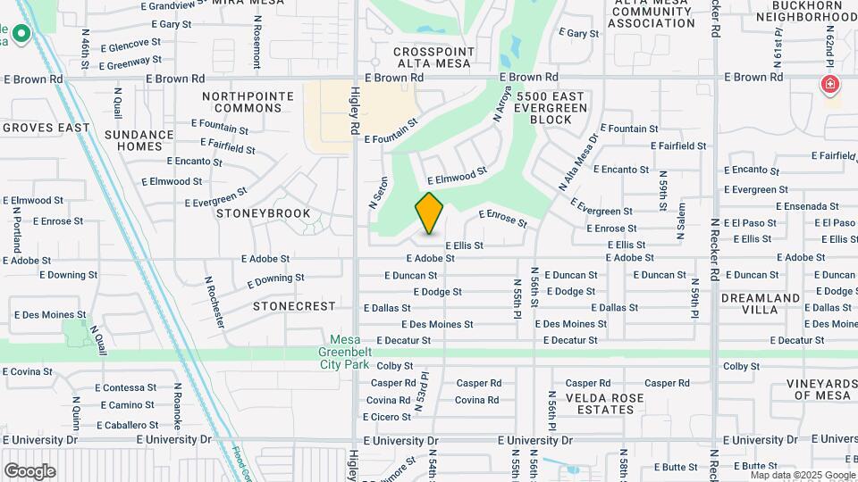 5346 E Ellis St Map and Location Details