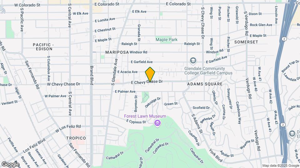626 E Chevy Chase Dr, Unit 03 Mapa y Detalles de la Ubicación