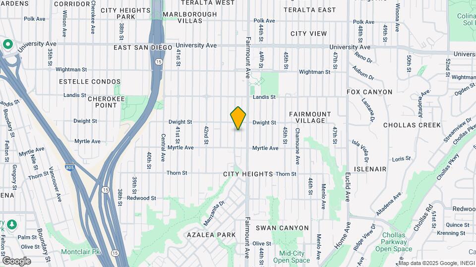 3553 43rd St Map and Location Details