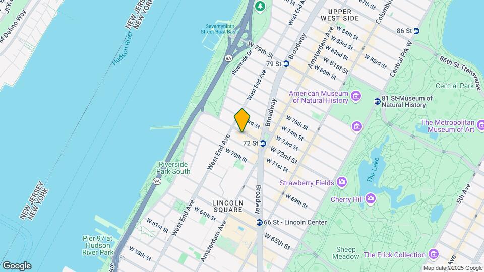 244 West 72nd Street Map and Location Details