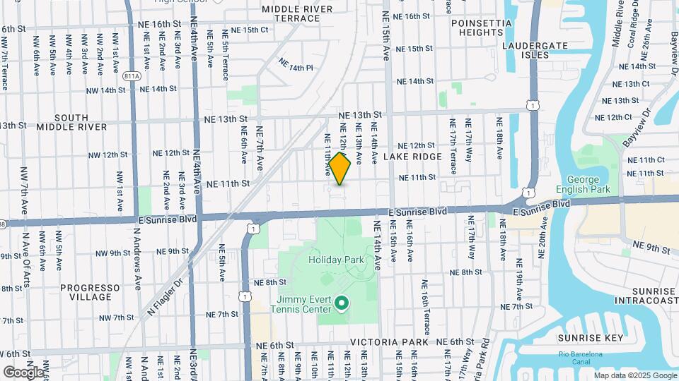 1035-1041 NE 12th Ave Map and Location Details