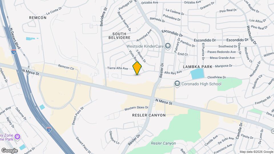 7117 Alto Rey Ave Map and Location Details