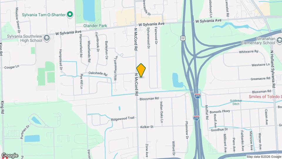 3660 N Mccord Rd Map and Location Details