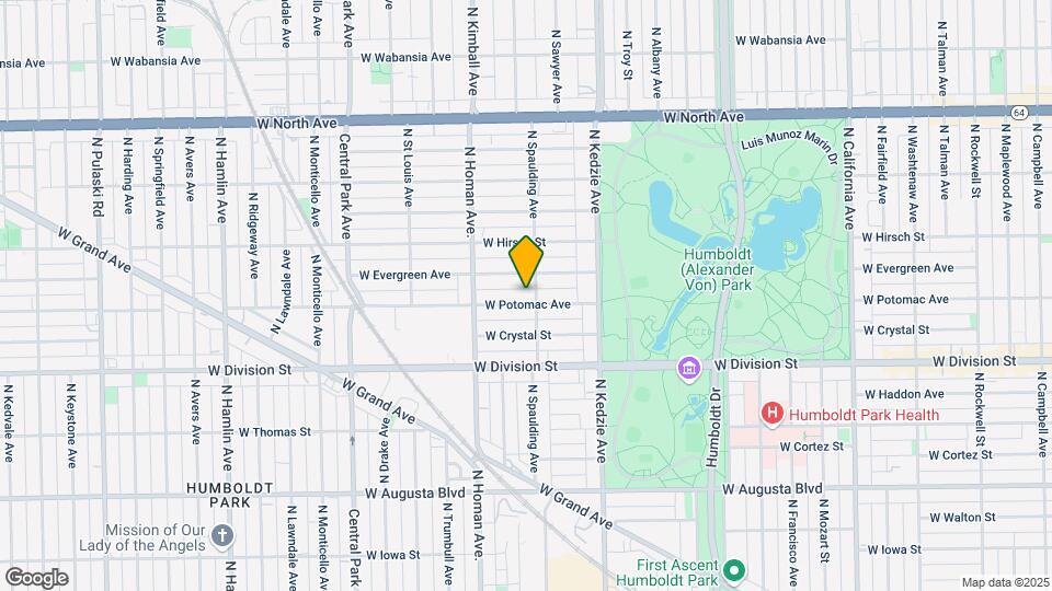 3306 W Potomac Ave Map and Location Details