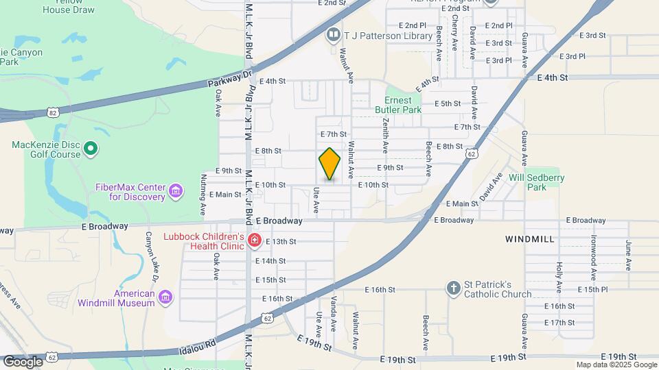 2102 E 10th St Map and Location Details