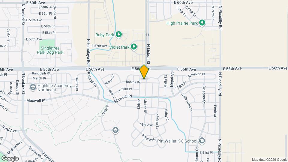 5561 N Lisbon St Map and Location Details