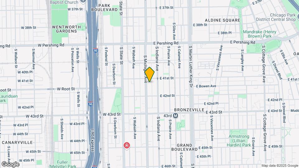 4117 S Michigan Ave Map and Location Details