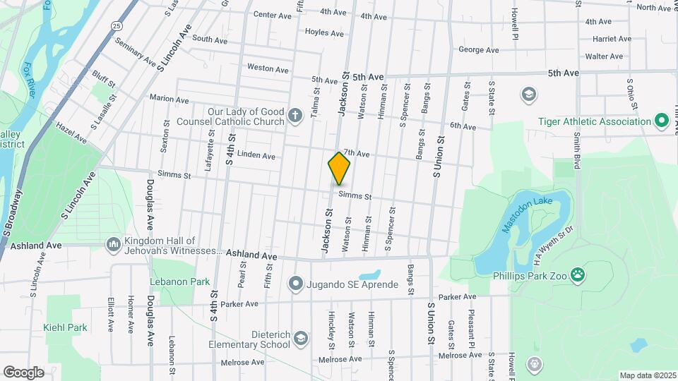 552 Simms St Map and Location Details