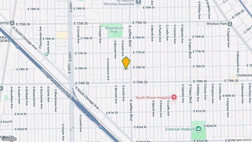 7811 S Euclid Ave Mapa y Detalles de la Ubicación