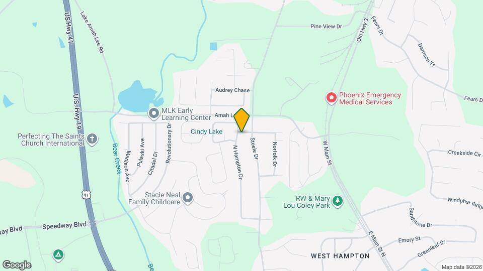 1308 N Hampton Dr Map and Location Details