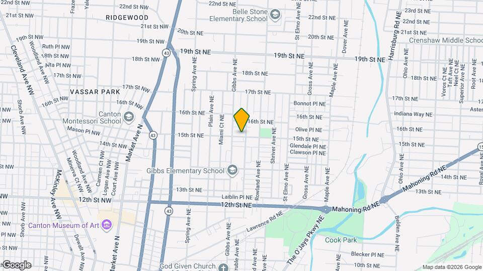 1123 15th St NE Mapa y Detalles de la Ubicación