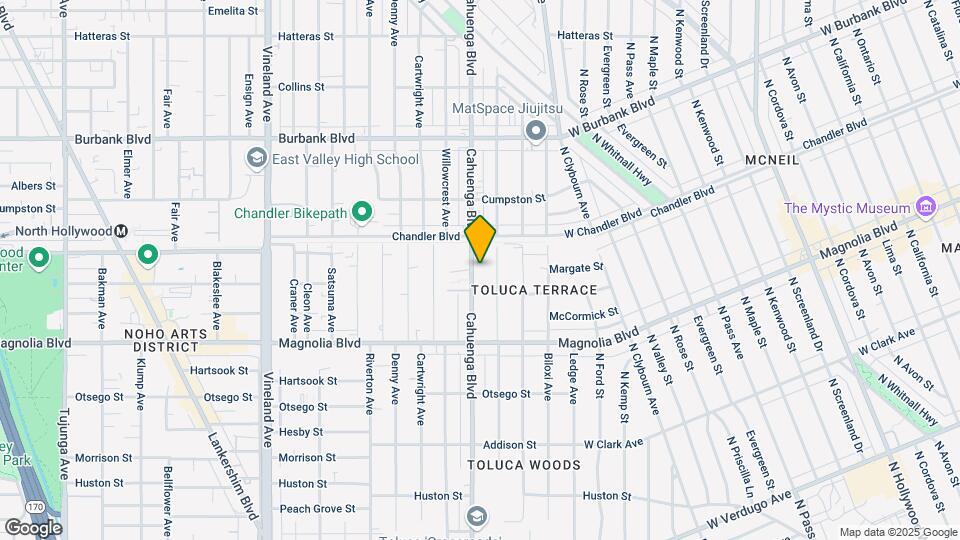 5326 Cahuenga Blvd Mapa y Detalles de la Ubicación