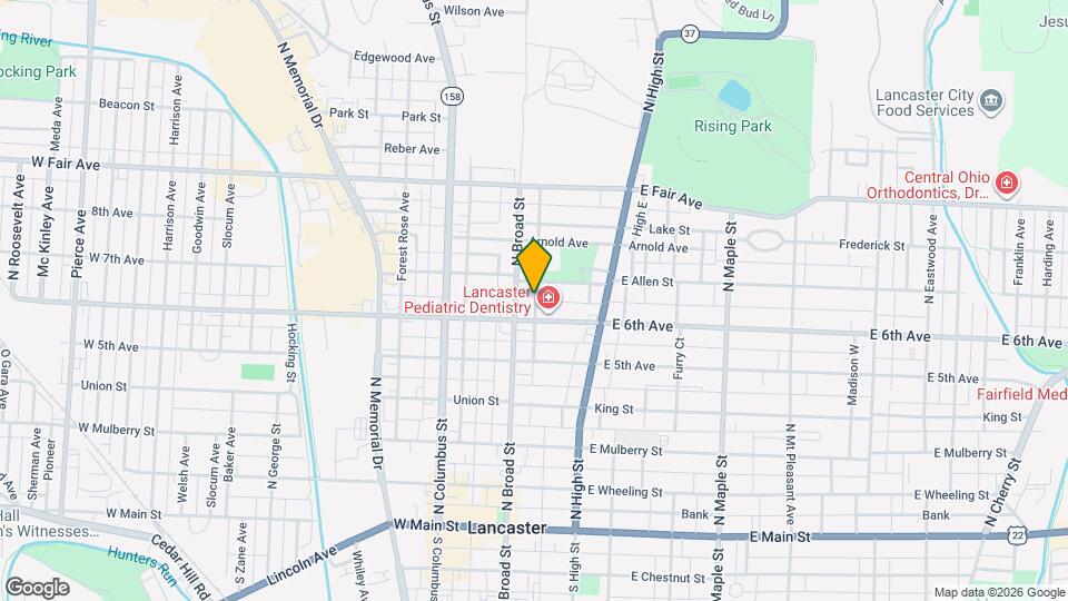624 N Broad St Map and Location Details