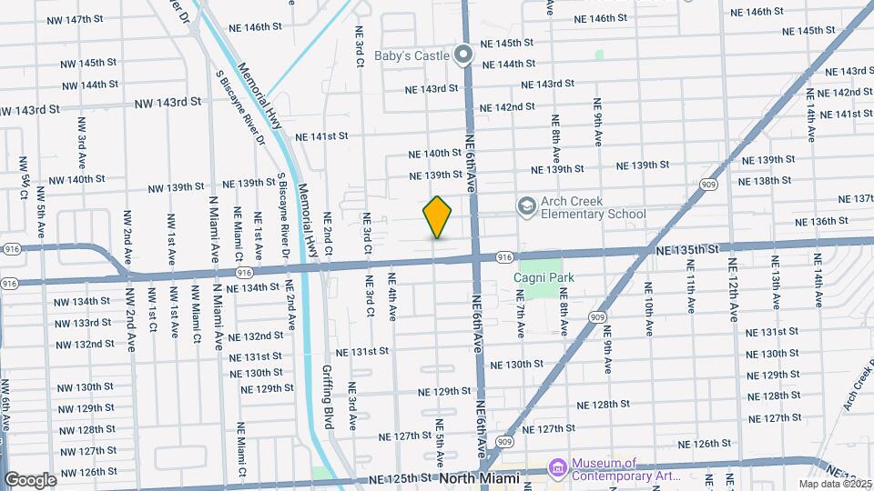 500 NE 136th St Map and Location Details