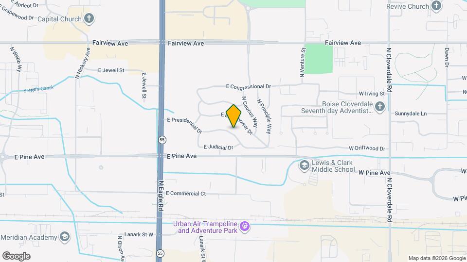 3720 E Presidential Dr Mapa y Detalles de la Ubicación