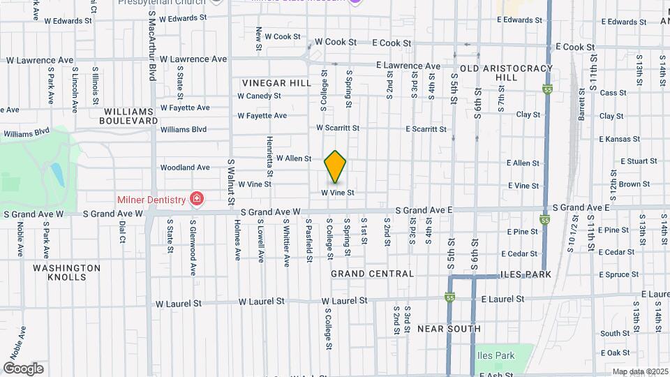 219 W Vine St Map and Location Details