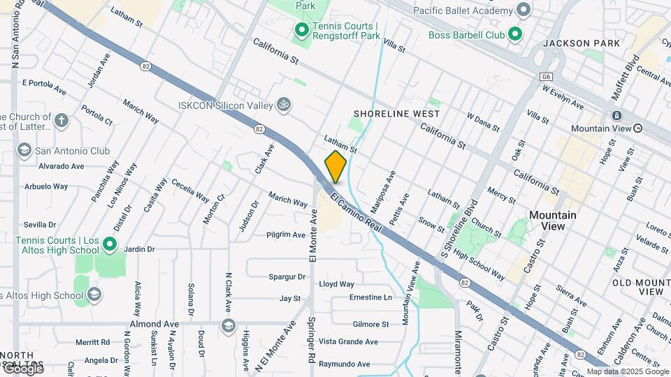 1734 W El Camino Real Map and Location Details
