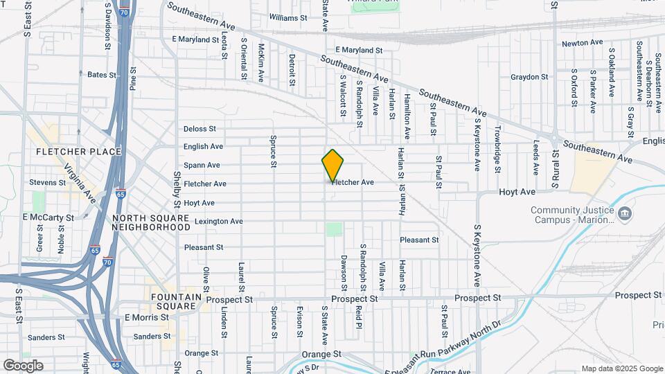 1715 Fletcher Ave Mapa y Detalles de la Ubicación