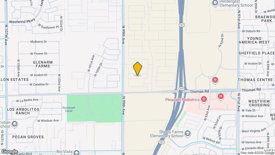 9812 W Catalina Dr Map and Location Details