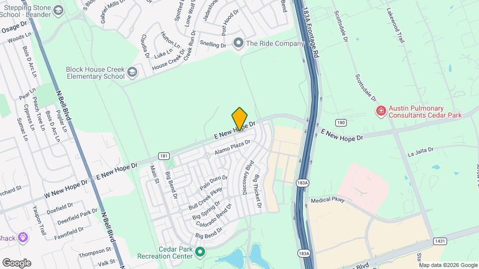 1010 Lost Pines Ln Map and Location Details