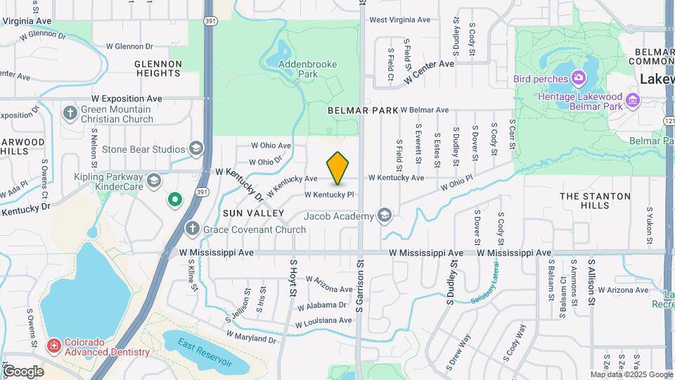 9303 W Kentucky Pl Map and Location Details