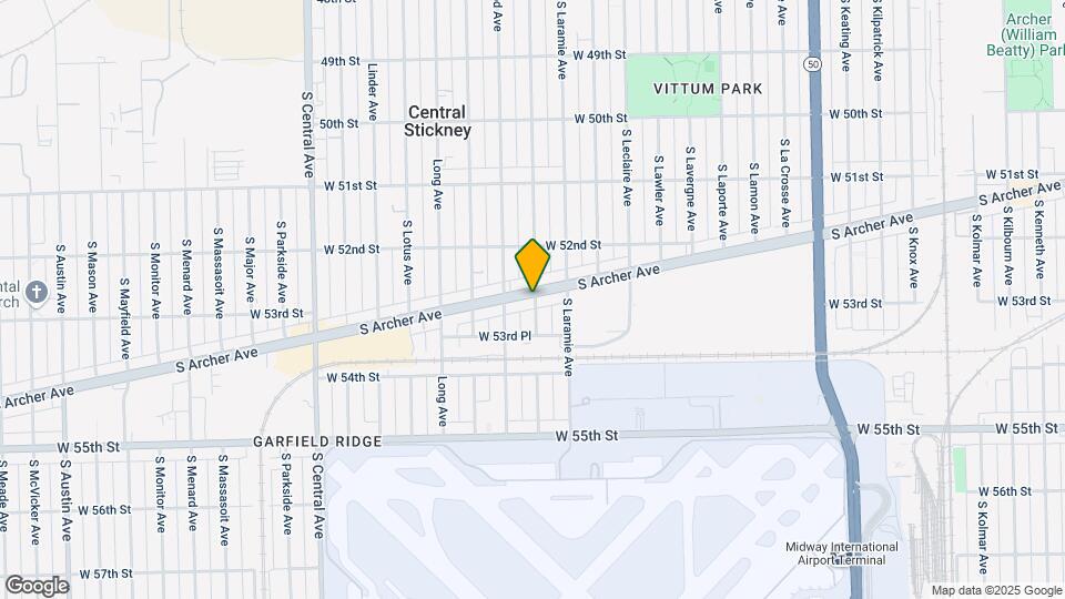 5697 S Archer Ave Mapa y Detalles de la Ubicación