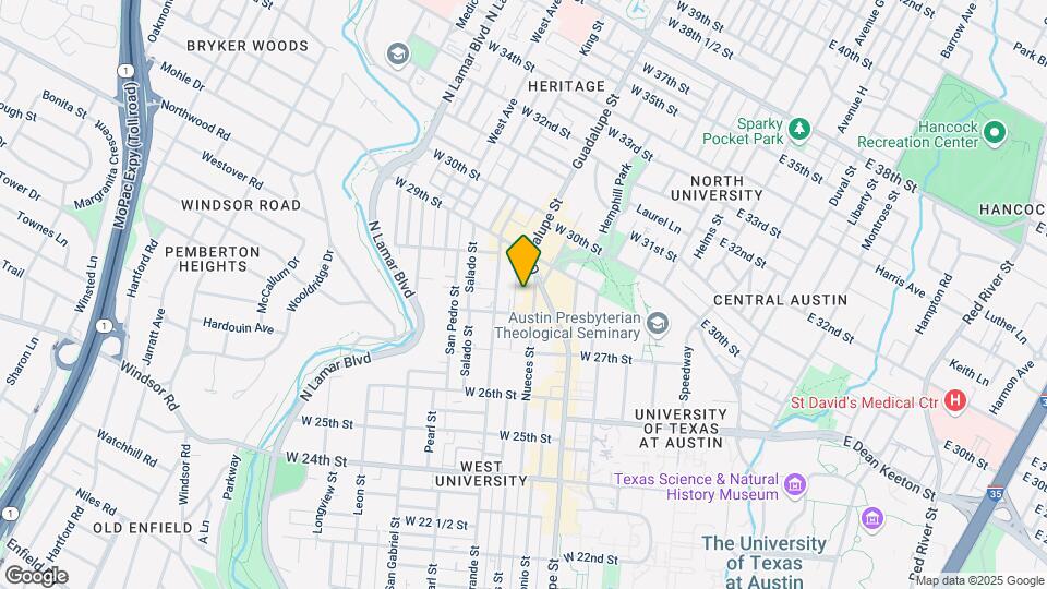 2806 Nueces St Map and Location Details