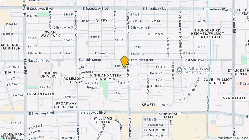 5449 E Holmes St Mapa y Detalles de la Ubicación