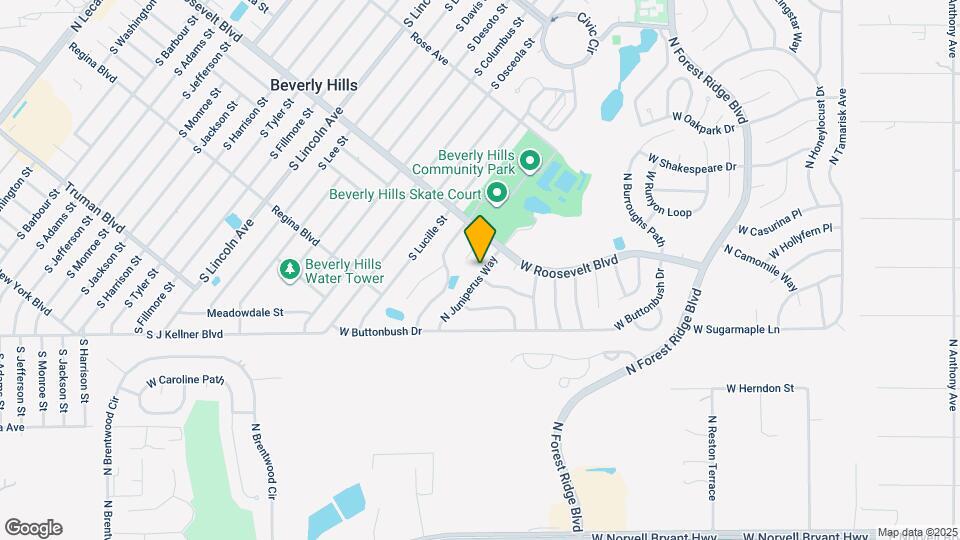 3184 N Juniperus Way Map and Location Details