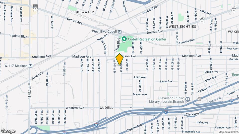 2048 W 100th St Map and Location Details