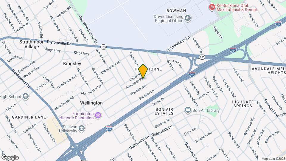 2632 Alanmede Rd Map and Location Details